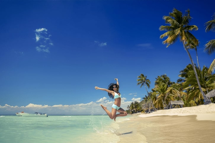 Sun tan in Punta cana