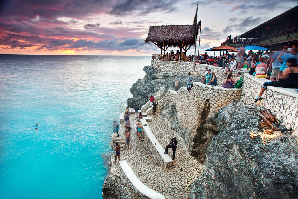 Sunset at Rick's Cafe in Negril