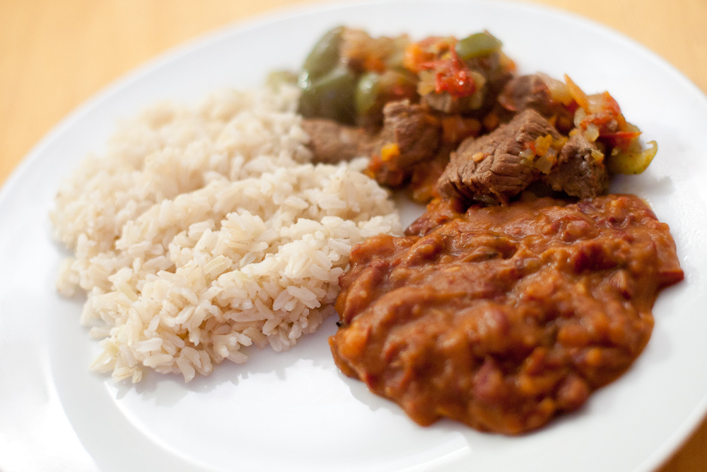 La Bandera - Dominican dish in Punta Cana