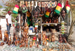 Seven Mile Beach - souvenir shop - photo by Peter Q
