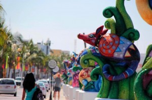 Cozumel Carnival decorations