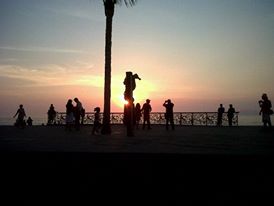 Amazing sunset at El Malecon