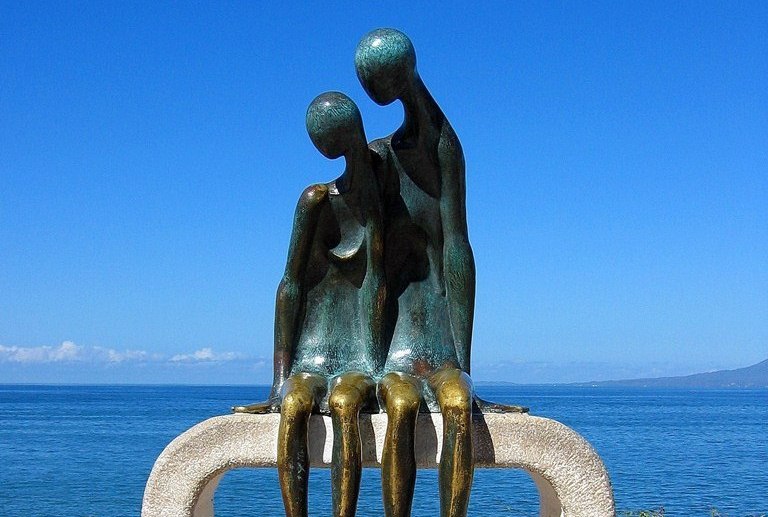 Bronze sculpture at El Malecon in Puerto Vallarta