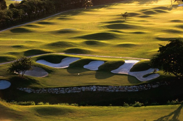 Aerial view of the Montego Bay golf course