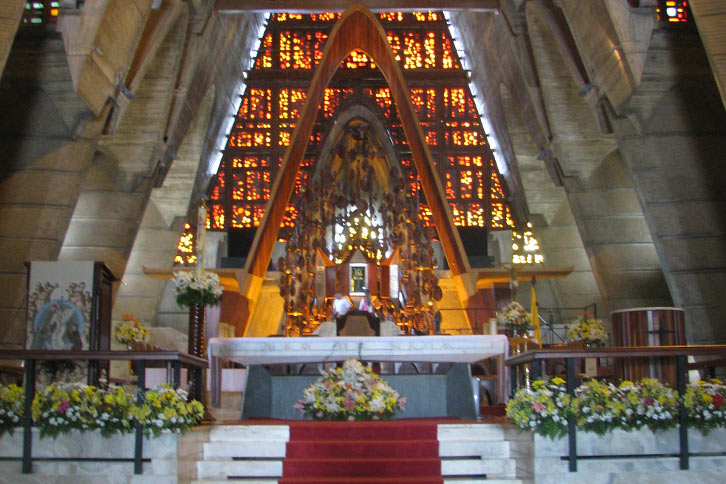 Basilica in Punta Cana during Easter