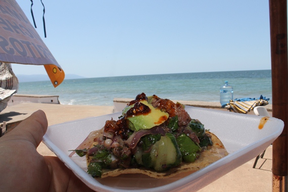 Seafood tostada, Puerto Vallarta