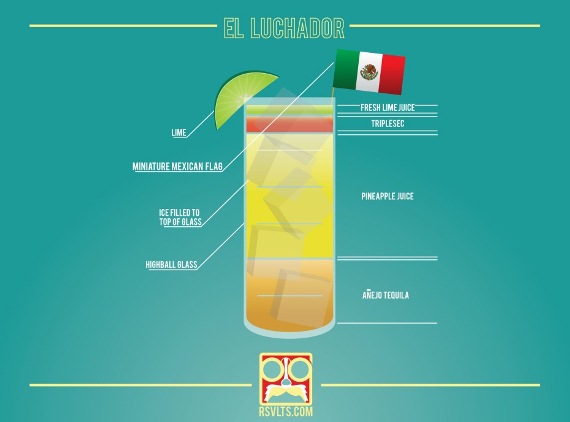 The El Luchardor cocktail using añejo or aged tequila