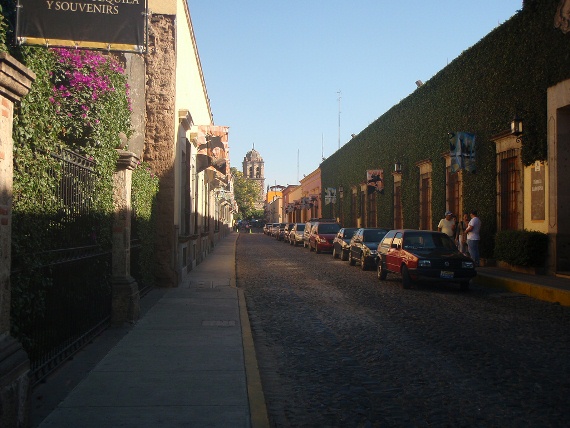 An artificial street constructed by the Jose Cuervo tequila company to promote tourism to the town of Tequila in Jalisco, Mexico