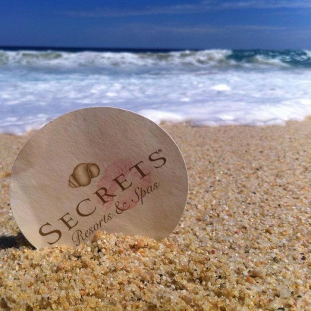 The eConcierge Kiss from Secrets Resorts & Spas on the beach at Los Cabos, Baja California