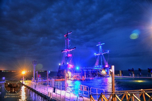 A view of the pirate ship in Punta Cana