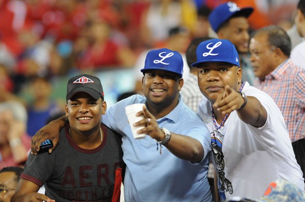 Fans during a baseball league in the Dominican Republic