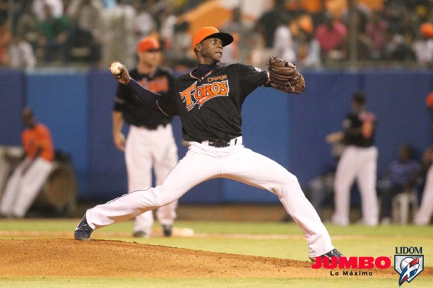 A player for one of the baseball teams in the Dominican Republic