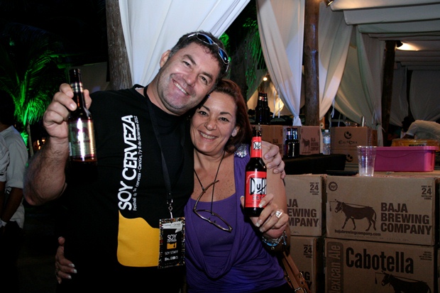 Beer fans gather at the International Beer Fest Soy Cerveza in Playa del Carmen