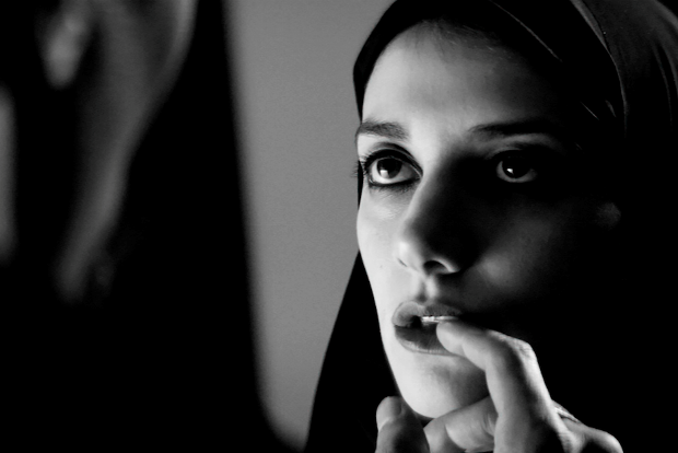 Movie scene from A Girl Walks Home Alone At Night, directed by Ana Lily Amirpour