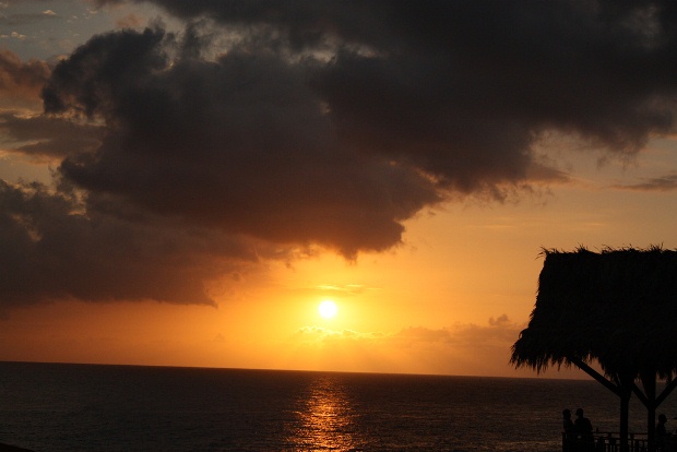 Caribbean sunsets from Ricks Cafe