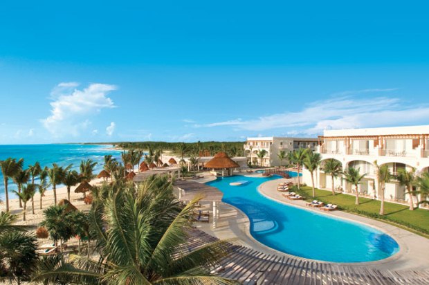 An aerial view of Dreams Tulum in the Riviera Maya