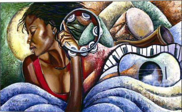 Aratwork by Jamaican painter Alphason Blake