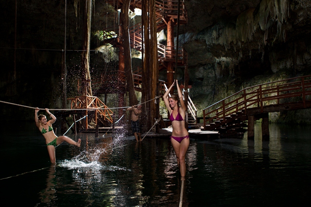 Cenote Maya Fitness Vacation