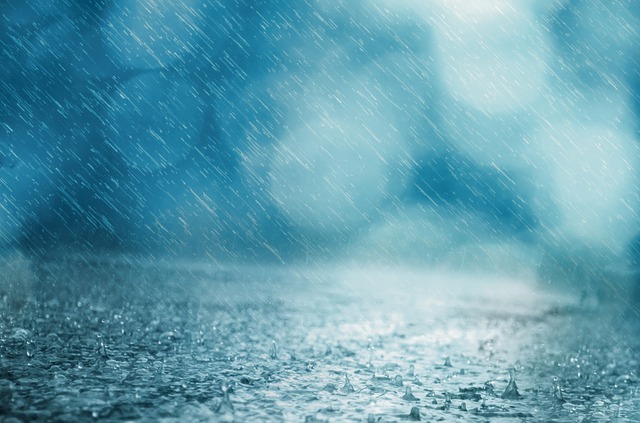 A stock image of a rainy afternoon