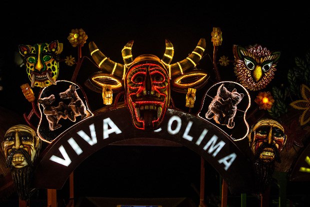 The decorations on a trajinera boat at Xoximilco in Mexico's Riviera Maya