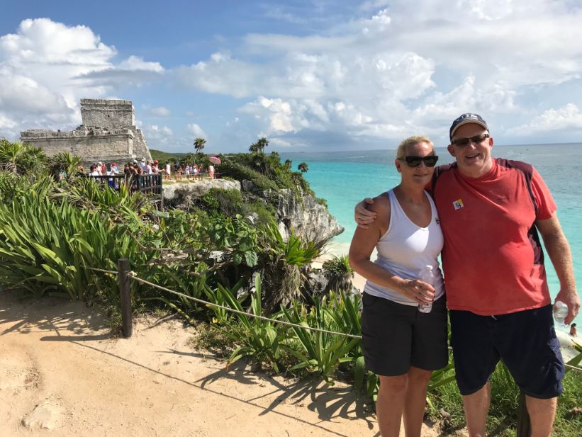 Mike at Ruins of Tulum