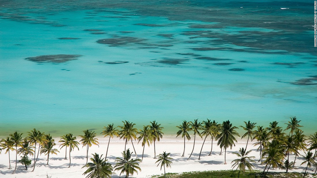 A beautiful turquoise-water beach in Punta Cana.