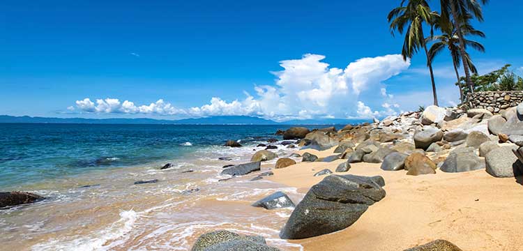 The view from Las Animas beach in Puerto Vallarta