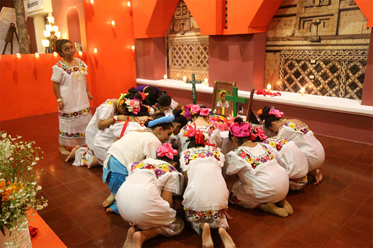 Traditional celebration of the Day of the Dead in Xcaret