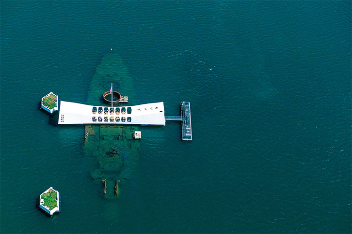 During a self-guided tour in Pearl Harbor, you must see the USS Arizona