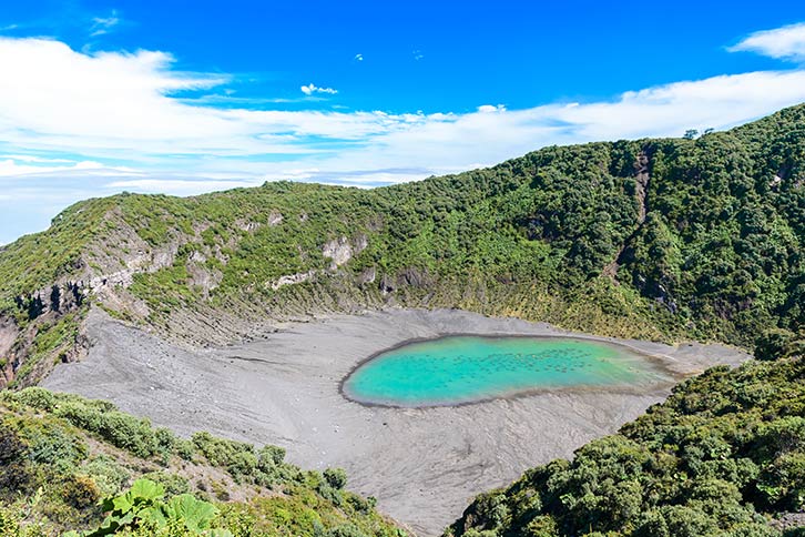 Irazu is one of the best volcanoes in Costa Rica