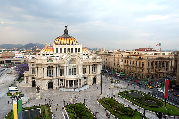 Mexico City Tourist Attractions Downtown Fine Arts Palace