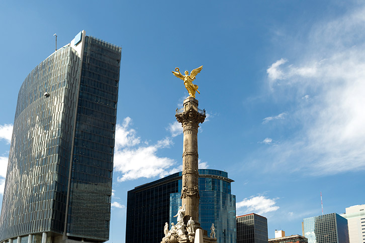 Mexico City Tourist Attractions City Tour Paseo Reforma Independence Angel