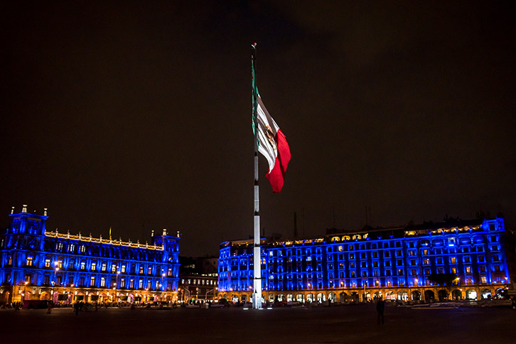 Mexican Independence Day Celebration in Mexico City