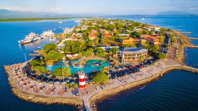 Sky view of Puntarenas Costa Rica