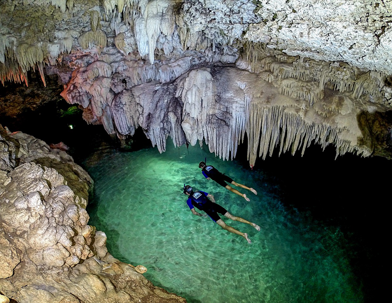 Cenote-Diving-At-Rio-Secreto-Riviera-Maya-Mexico