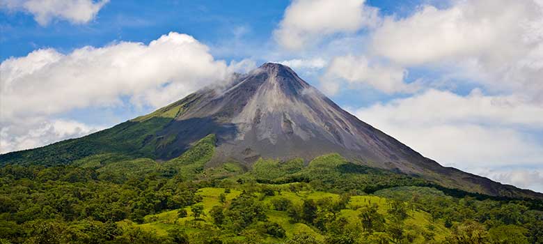 During tours in Costa Rica, visit Arenal Volcano