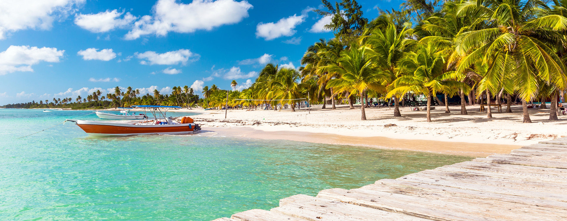 Beautiful caribbean beach on Saona island, Dominican Republic