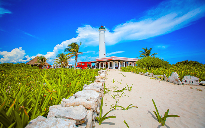 One of the best photo spots in Cozumel is Cozumel Lighthouse