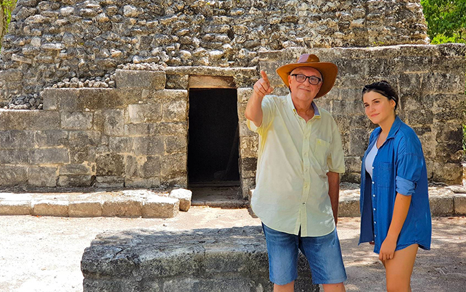 People in San Gervasio - one of the most Instagram-worthy places in Cozumel