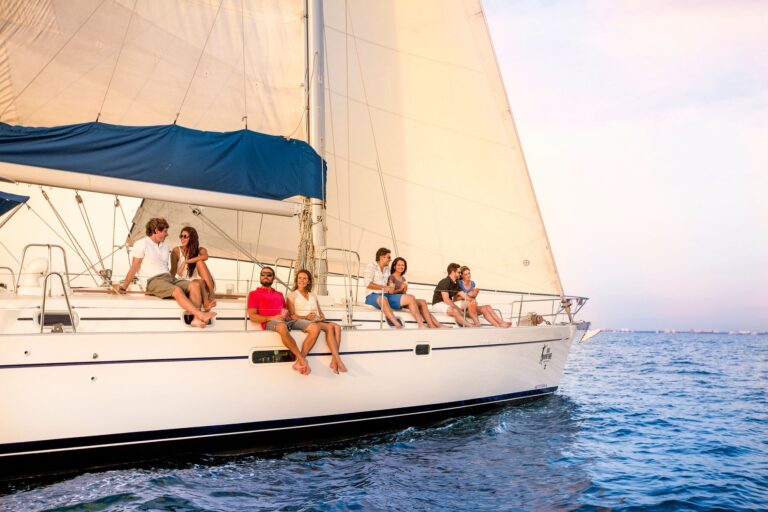 People sailing on a boat in Los Cabos