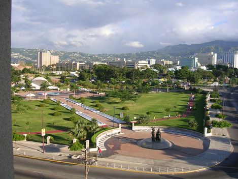 Emancipation Park in Kingston Jamaica