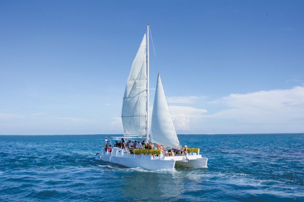 Punta Cana sailing cruise aerial photo