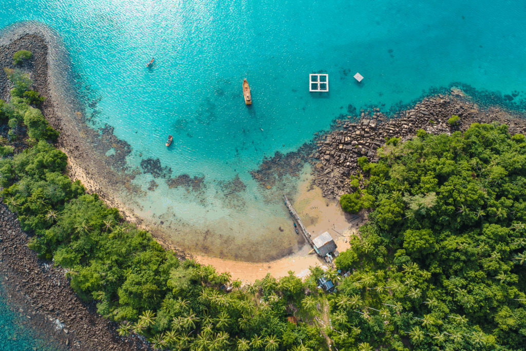 Tropical beach in Hawaii