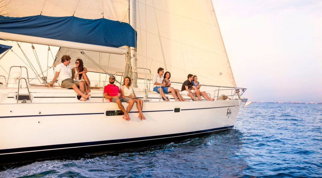 Sailboat excursion with friends in Los Cabos, Mexico.