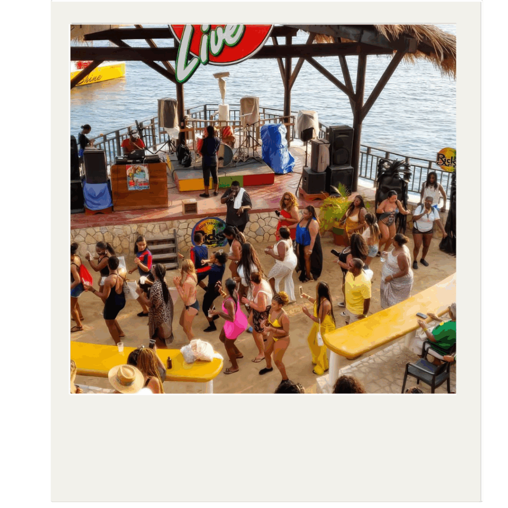 People dancing in the Rick’s Café