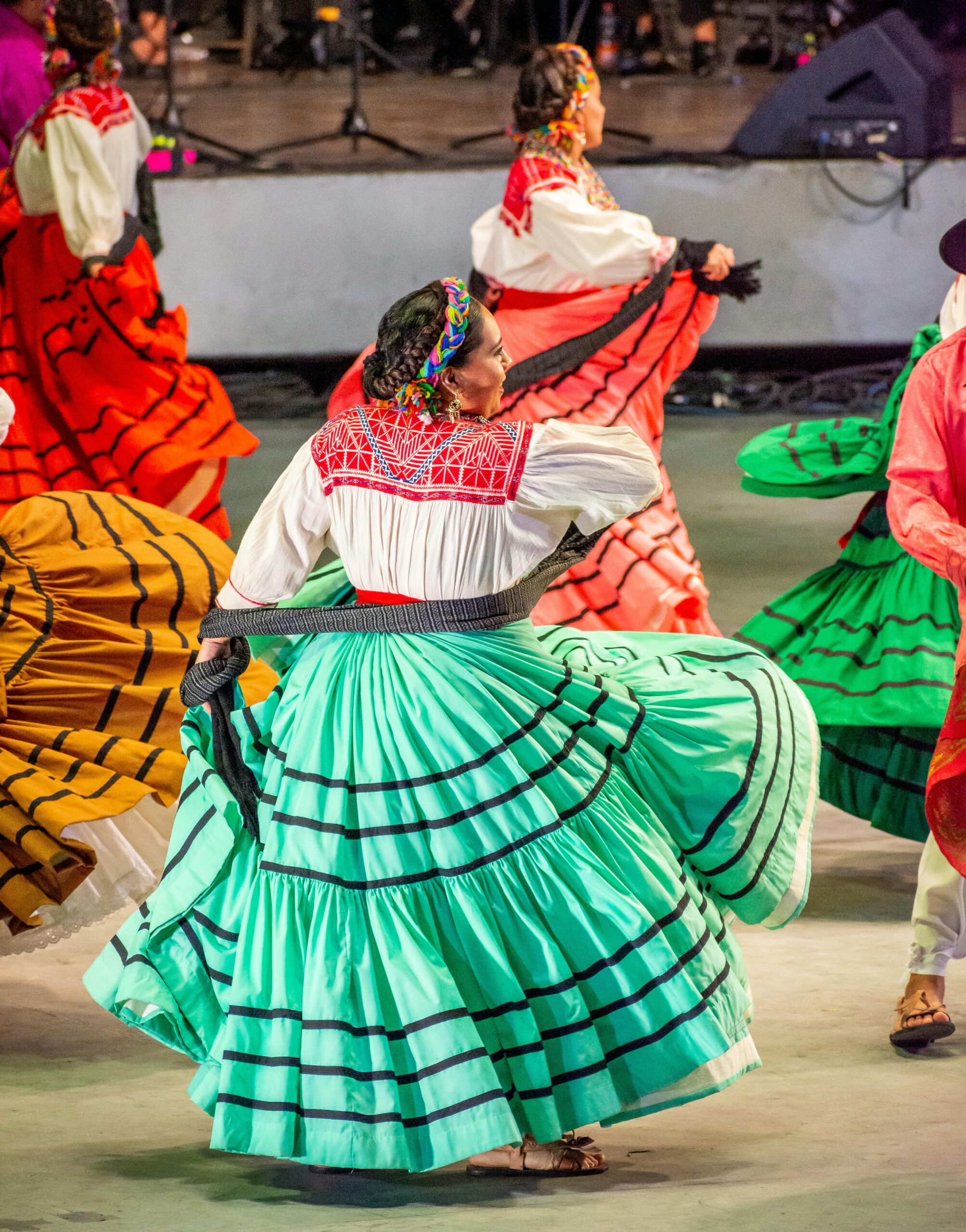 A woman Dancing in the Guelaguetza