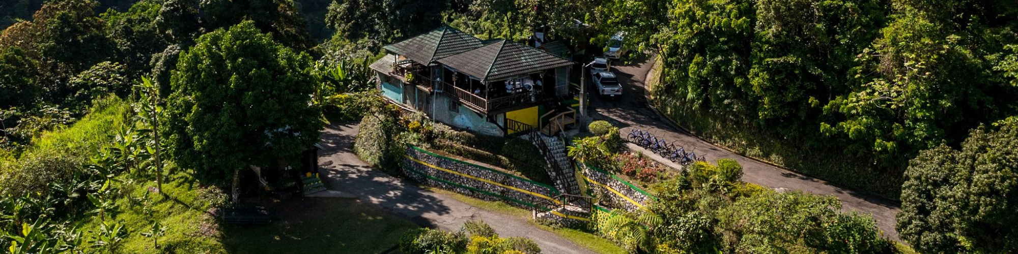 House in the middle of the Jamaican jungle