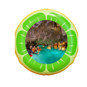 Group of young people in a hidden cenote