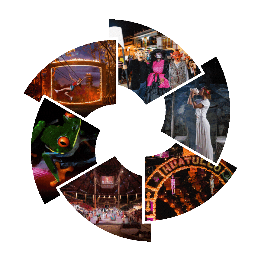 Different spooky-themed activities.