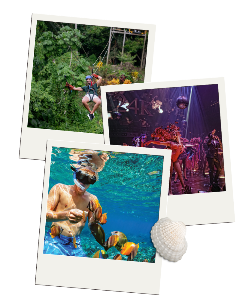 People in diferents activities in punta cana